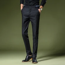 Новые зимние Ручная стирка Бизнес повседневные брюки высокое качество K987