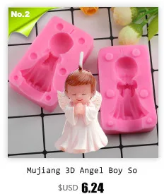 Mujiang 3D Angel Boy мыло силиконовая форма для свеч Fimo глиняные формы помадка украшения торта инструменты для выпечки конфеты шоколадные формы