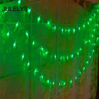 

JULELYS Willow Garland Christmas Tree Decoration Gerlyanda Battery Powered LED String Lights Decorative LED Lights For Holiday