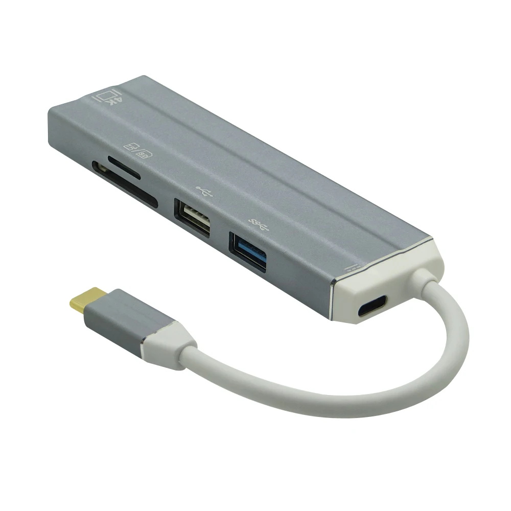 6 в 1 USB 3 C Type для 0 Hub 4K 30hz HDMI SD/TF кардридер PD зарядный адаптер S8 NS Nintendo Switch|USB-хабы| |