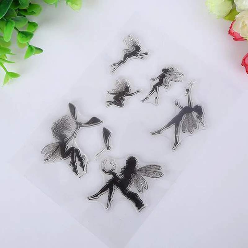 

Fairy Transparent Clear Rubber Stamp Sheet Cling Scrapbooking DIY