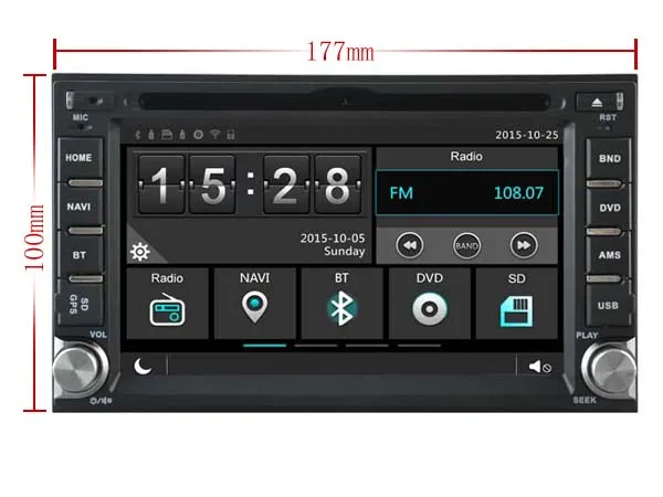 Sale Fit for HYUNDAI SANTA FE 1999-2005 OTOJETA android 8.1 Wifi car dvd player tape recorder BLUETOOTH headunits with colorful light 5