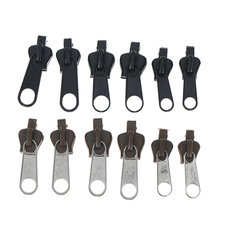 Popular 6pcs Universal Instant Fix Zipper Repair Kit Replacement Zip Slider Teeth ZippersZipper