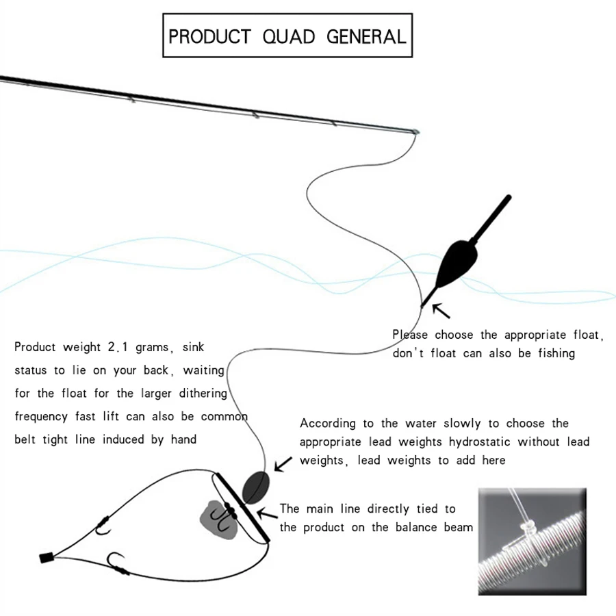 New Automatic String Hook for Fish Hook Fishing Silver Carp Oxtail Fishing  Group Manually Refined Fish Hook With Bait Beads - AliExpress
