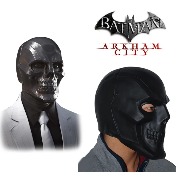 Batman Roman Sionis Full Face Latex Black Mask Cosplay Costume Hot