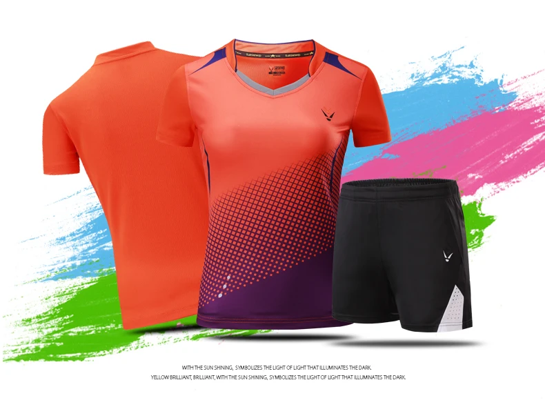 Мужские и женские Детские теннисные футболки, быстросохнущая теннисная футболка, мужская рубашка для бадминтона, футболки для настольного тенниса, одежда для бадминтона 3860
