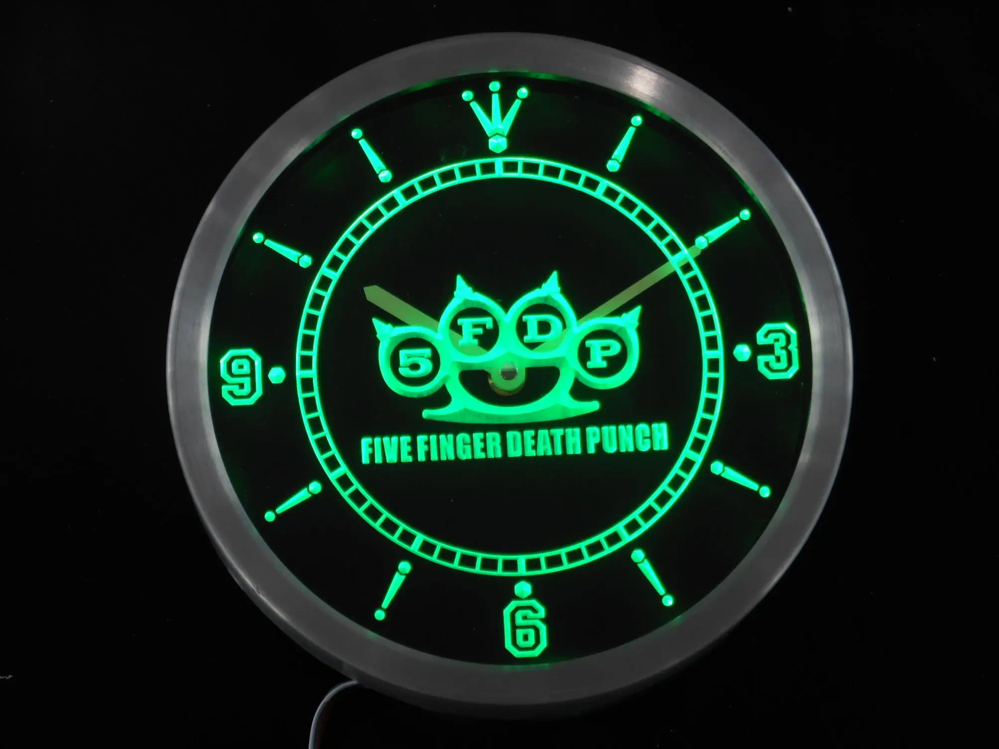  nc0164 5FDP Five Finger Death Punch Neon Light Signs LED Wall Clock - 32842917624