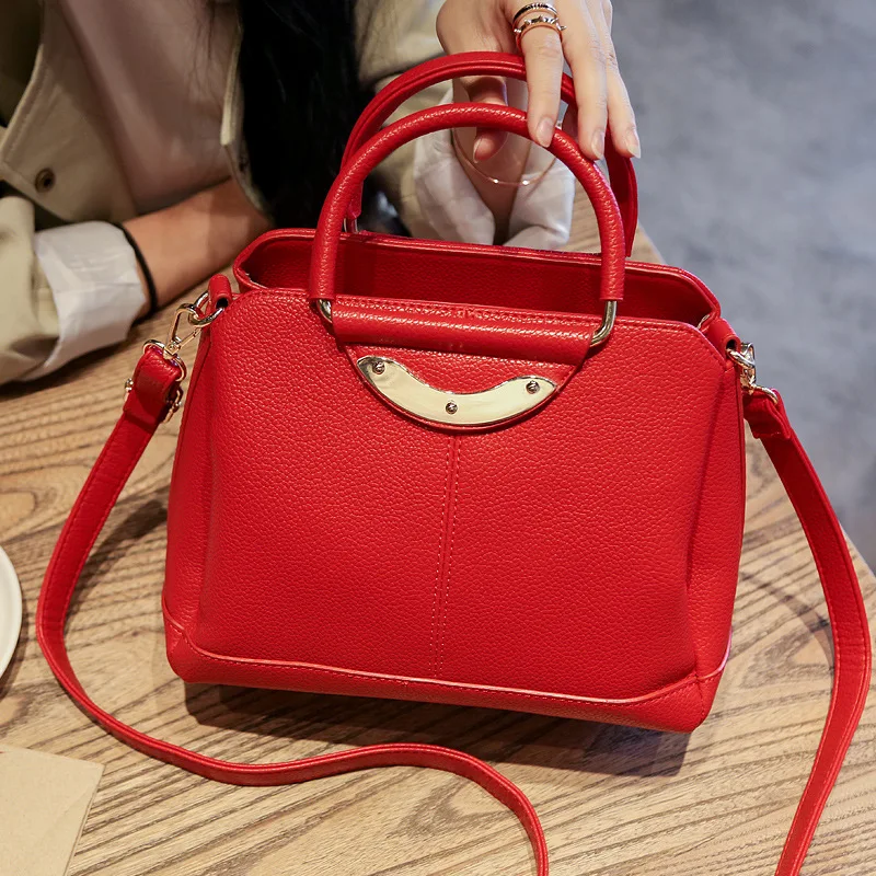 Red bag female all match bag single shoulder bag new spring and summer