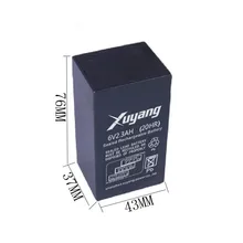 6V 2.3AH свинцово-кислотная аккумуляторная Батарея vrla батарея