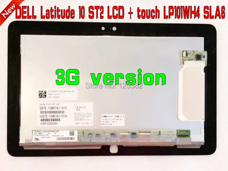 

New original touch screen + LCD LP101WH4 - SLA6 for  Latitude 10 ST2  3G version free shipping