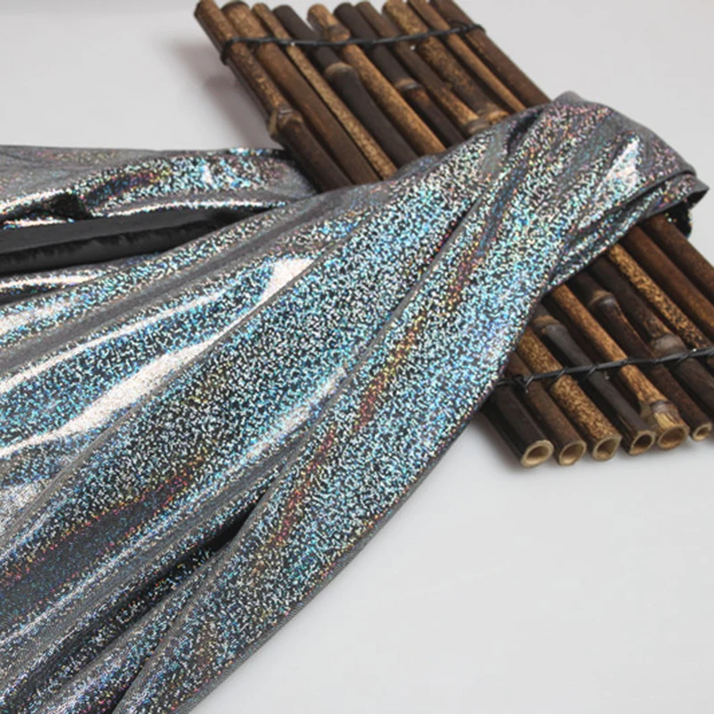 

Costumes Laser Fabric Fabrics Beautiful 100*150cm Attractive Colorful Cloth Iridescent Clothes
