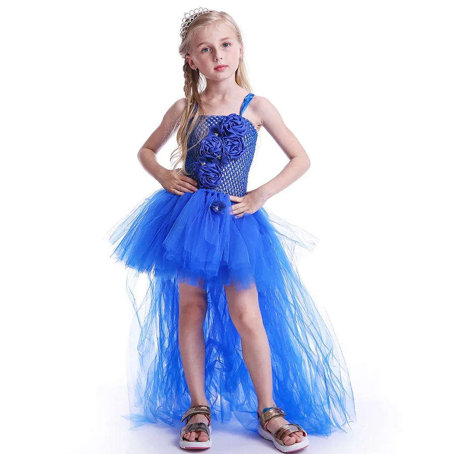 

Elegant Royal Princess Festival Dress for Girls Fancy Costume Baby Girl TUTU Dresses Trailing Ball Gown Toddler Girl Party Cloth