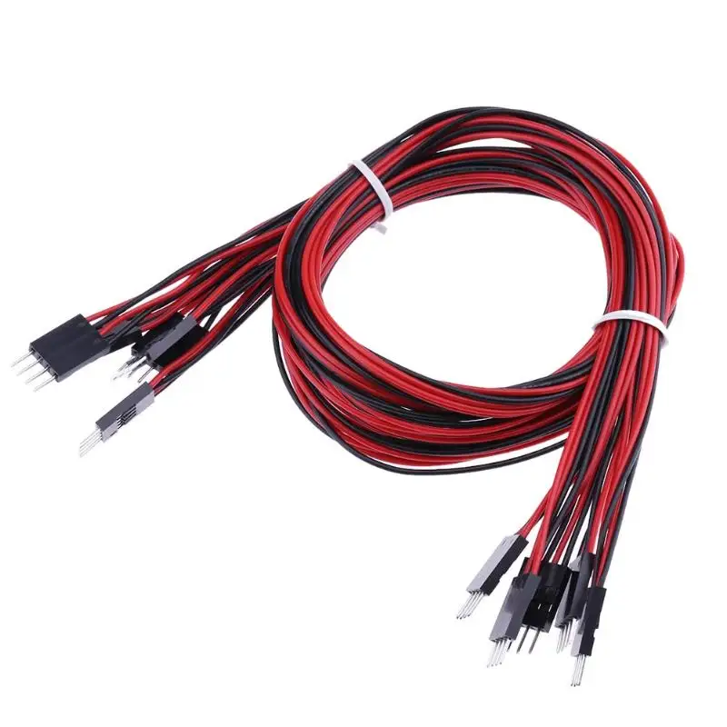 

5pcs 100cm/70cm 4 Pin/2 Pin Dupont Cable Line 3D Printers Female to Female Terminal + Male to Female Jumper Wire Dupont Cable