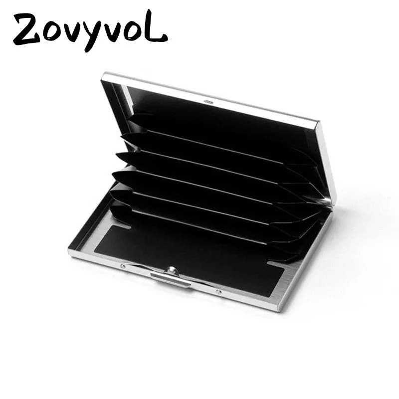

ZOVYVOL Frivolous Card Holder Metal Porte Carte Pocket Creditcard Wallet Namecard Cardcase Men Business Bank Card Package Case