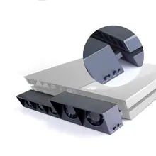 Controlador de cargador de muelle de soporte vertical de enfriamiento del usb super turbo 5 ventilador de refrigeración para sony ps4 consola playstation 4