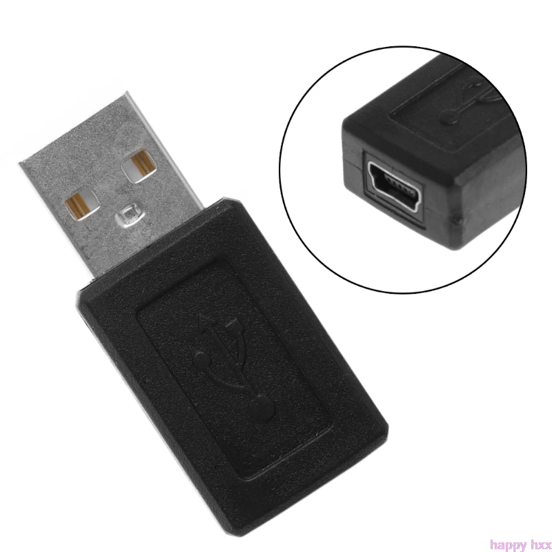 Переходник с USB 2 0 типа A папа на Mini 5 контактный Тип B мама|Кабели передачи данных| |