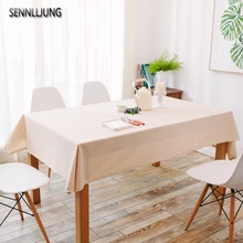 

SENNLLJUNG Waterproof Tablecloth Cotton Table Cloth Rectangular Tablecloth Linen Tablecloth-for-table OILCLOTH FABRIC COVERING