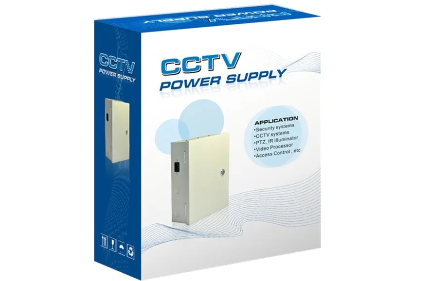 CCTV 9 канальный AC100-240V вход DC12V 5A UPS блок питания Поддержка батареи CE ROHS для камеры видеонаблюдения