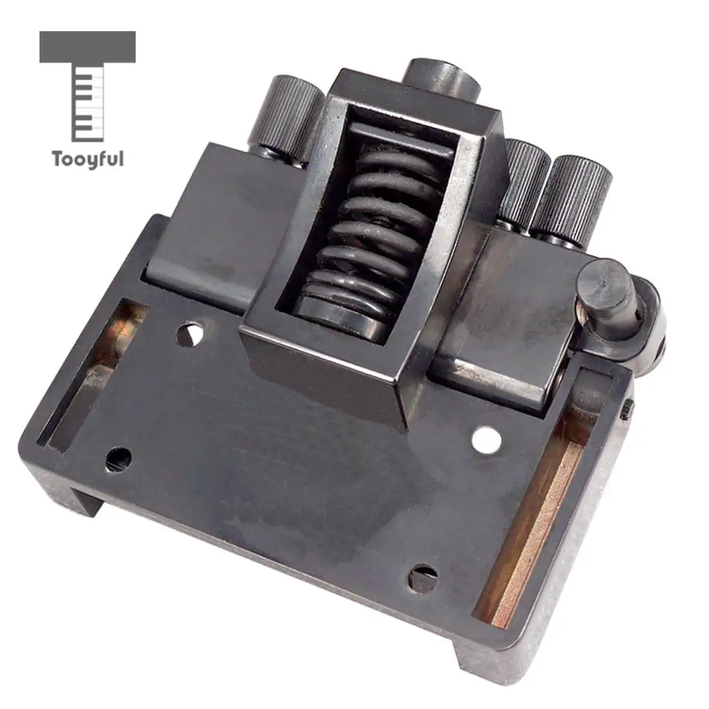 Tooyful Set of 6 String Roller saddle Tremolo Bridge Tailpiece for Headless Electric Guitar Parts