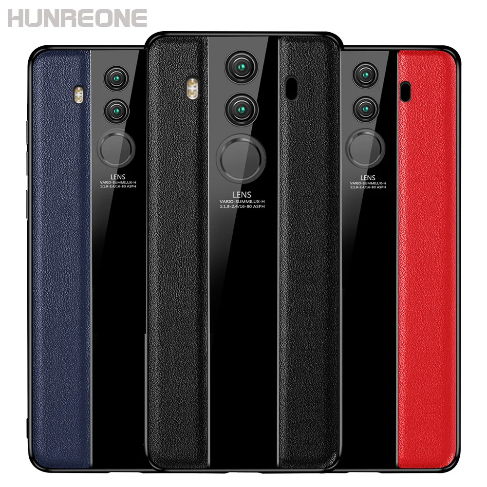 Hunreone для Huawei Mate 10 Pro Роскошный чехол телефона из натуральной кожи с дизайном