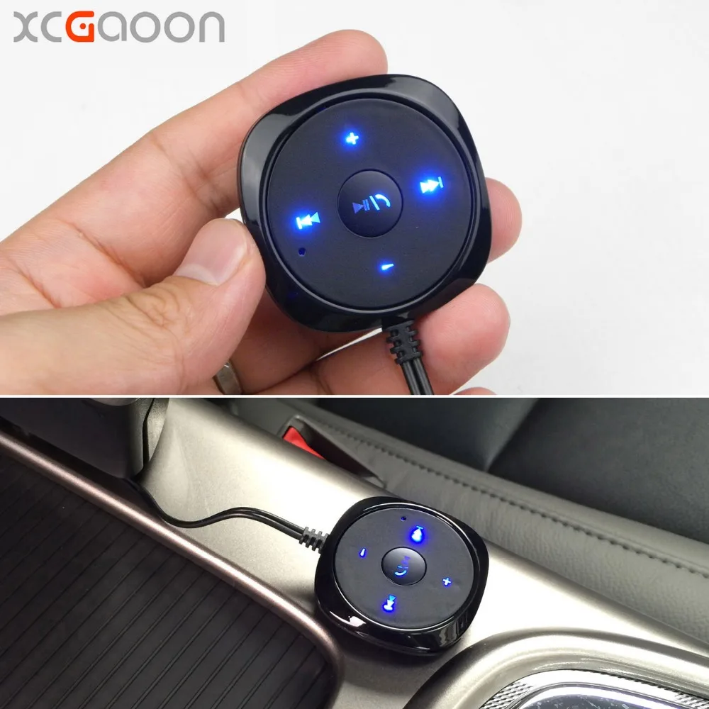 XCGaoon громкой связи Bluetooth автомобильный комплект спикерфон с 5 В 2.1A USB Автомобильное зарядное устройство для iPhone для мобильного смартфона