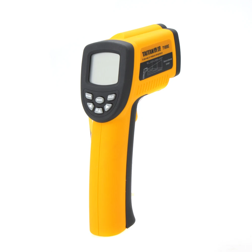 

TAITAN T1850C digital Infrared Thermometer Non-contact temperature gauge pyrometer -58~3362 Fahrent /-50~1850 Degrees D:S=50:1