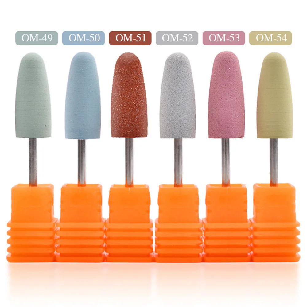 

Rubber Silicon Nail Drills Big Head Bit Nail Buffer Mills for Manicure Pedicure Cuticle Clean Tools