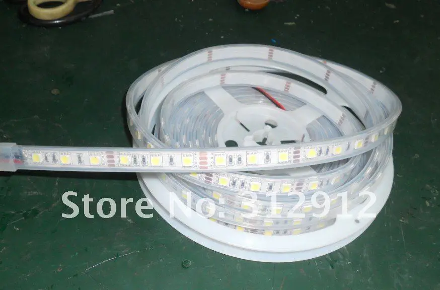 DC12V 5 м (один рулон) 5050 SMD 60 светодио дный s/m светодио дный полосы, водонепроницаемый силиконовая трубка, IP68