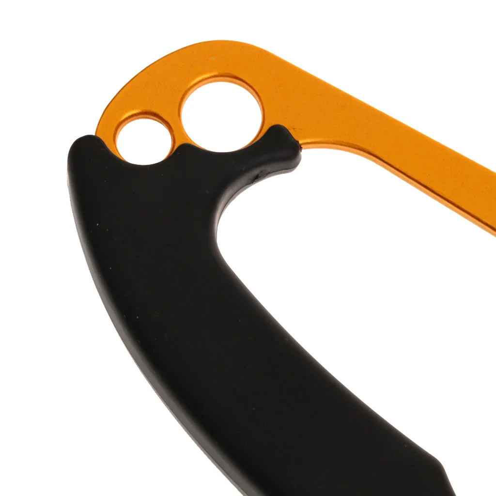 Tree Rock Climbing Hand Ascender Riser 8-13mm Rope Clamp Black Left Hand for Mountaineer Rescue Survival Camping Hiking Access