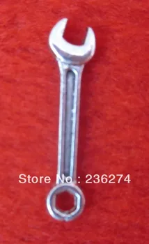 

600Pcs tibet silver Wrench Charms Pendants Alloy Chrms Findings 24*6mm