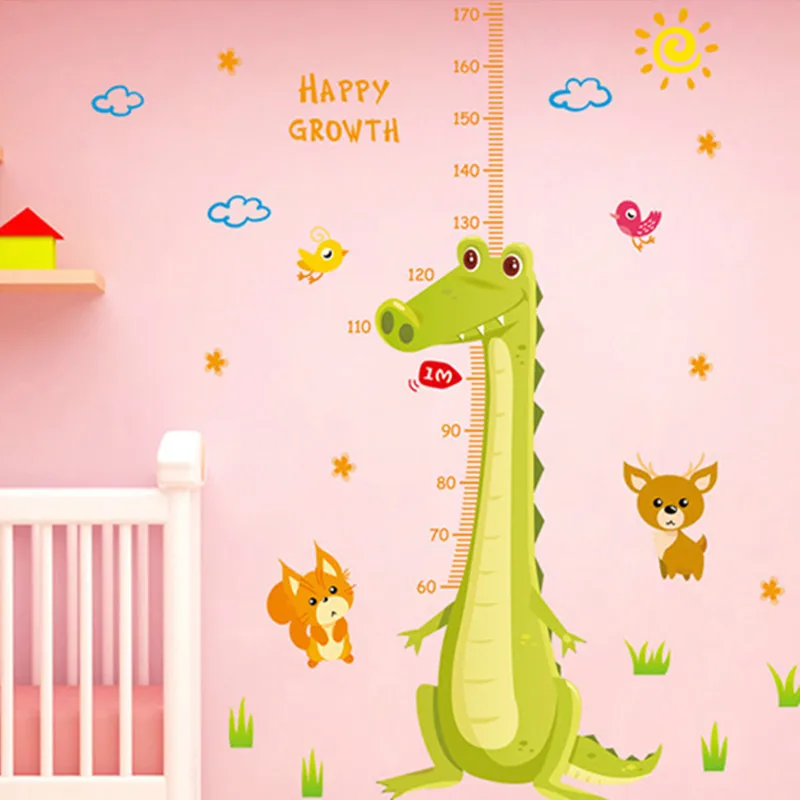 growth chart cartoon dinosaur height chart animal wall animal height chart wall sticker