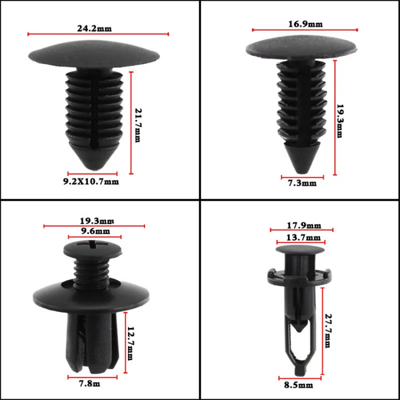 299 штук в штучной упаковке пряжки для Toyota Honda Mazda Subaru Nissan универсальные смешанные автомобильные крепежные зажимы
