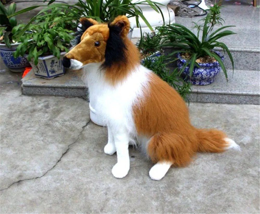  65cm Giant Lovely Plush Soft Stuffed Simulated Animal Shepherd Dog7