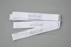 Костюмы тканые этикетки, настроены логотип, ниже moq, высокое качество Костюмы label
