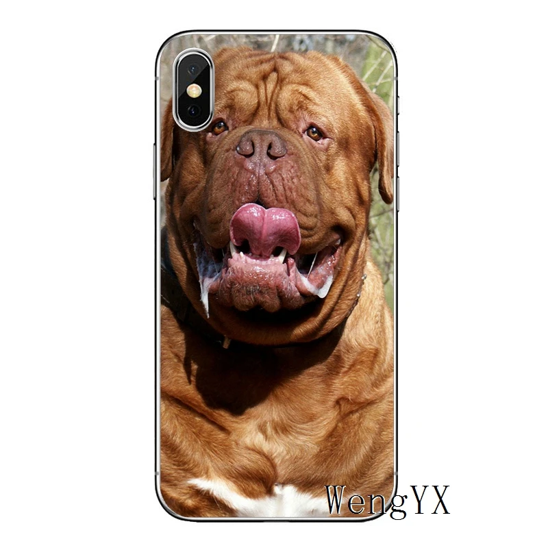 Dogue de Bordeaux dog для Apple iPhone 8 7 plus 6s 6 plus X XR XS Max SE 5s 5c 5 4s 4 Мягкий чехол из ТПУ для телефона - Цвет: de-Bordeaux-A-02