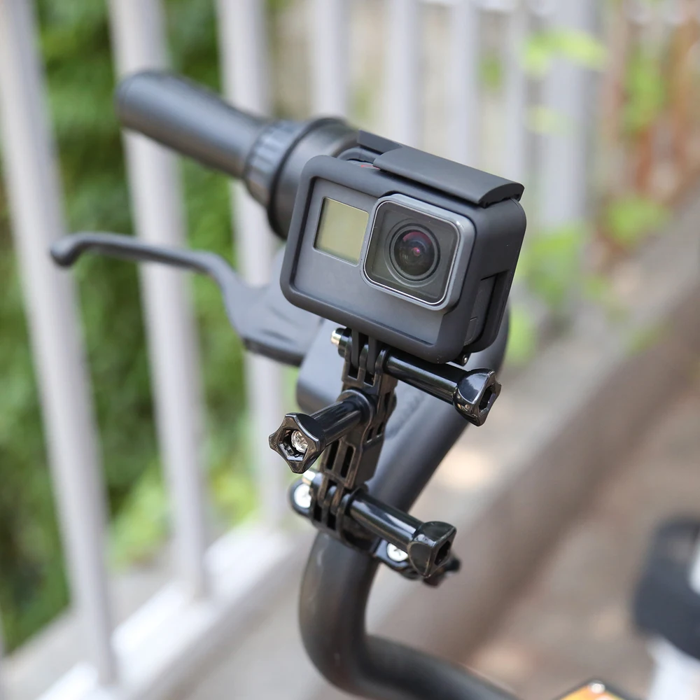 SHOOT 3 Way Pivot Arm велосипедный зажим руль подседельный штырь держатель для GoPro Hero 7 8 5 Xiaomi Yi 4k Sjcam Eken аксессуар