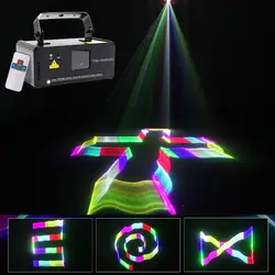 Sharelife 400 mw 3D RGB DMX лазерный сканер проектор свет DJ Главная Вечерние Gig луч эффект мини-освещение для сцены Удаленная музыка TDM-RGB400
