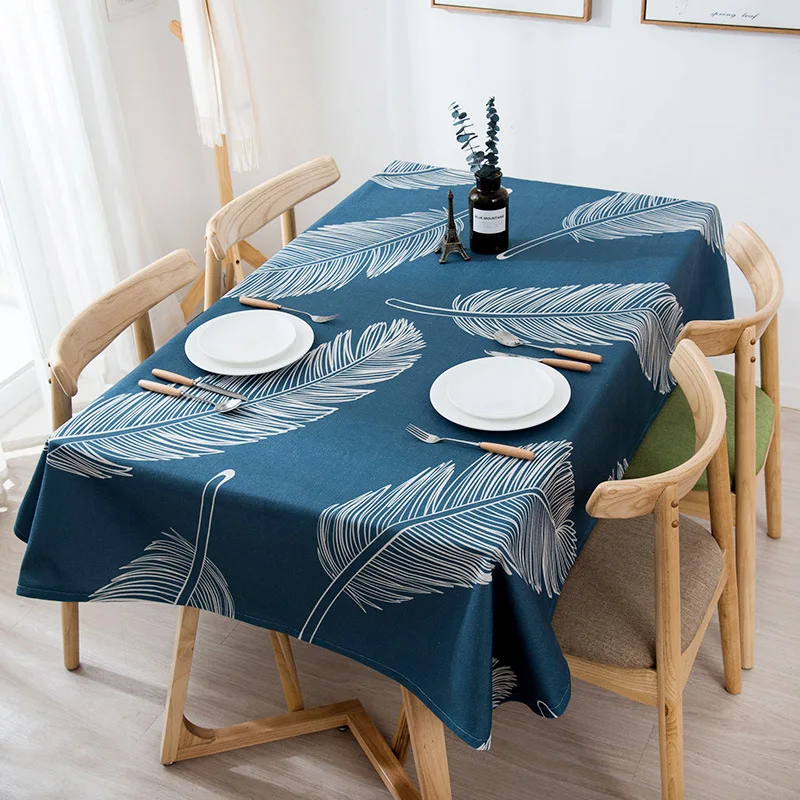 Digital Printing Table Cover Rectangular Party Banquet Outdoor Decorative Tablecloth Modern 