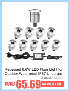 QACA 7 лм SMD3350 светодиодный светильник для палубы низкое напряжение водонепроницаемый IP67 деревянный настил шаг светодиодный наземный светильник ing для наружного сада B101