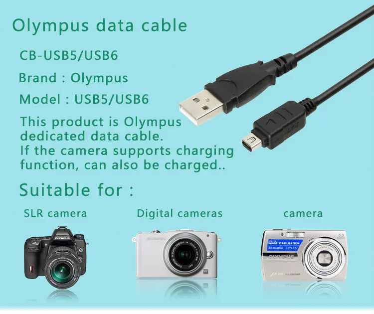 USB VERBINDUNGSKABEL FÜR OLYMPUS Pen E-PM2
