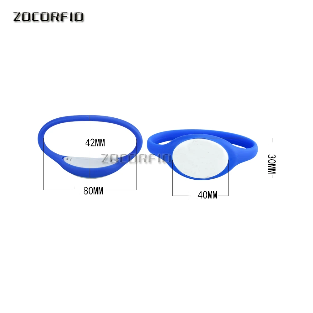Бесплатная доставка 5 шт. без логотипа 13,56 МГц силиконовый материал 1KB ISO 14443A NFC RFID Браслет RFID для контроля доступа