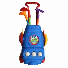 2016 Multicolor plastic mini golf club set golf toys for children kids indoor outdoor backyard sports game golf club sets