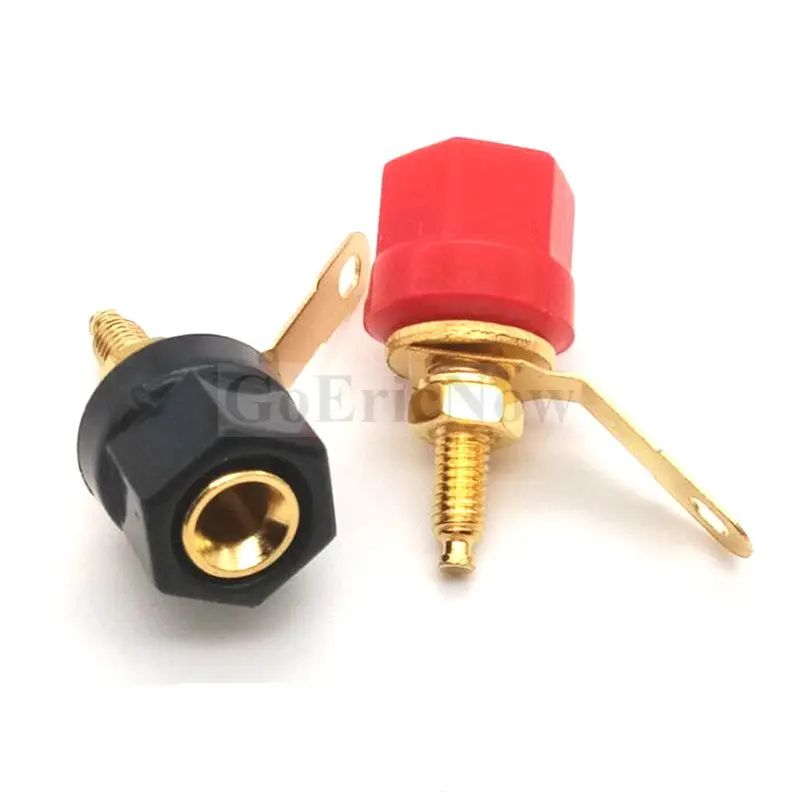 

10 pcs 4MM Hexagonal banana terminal speaker audio amplifier terminal