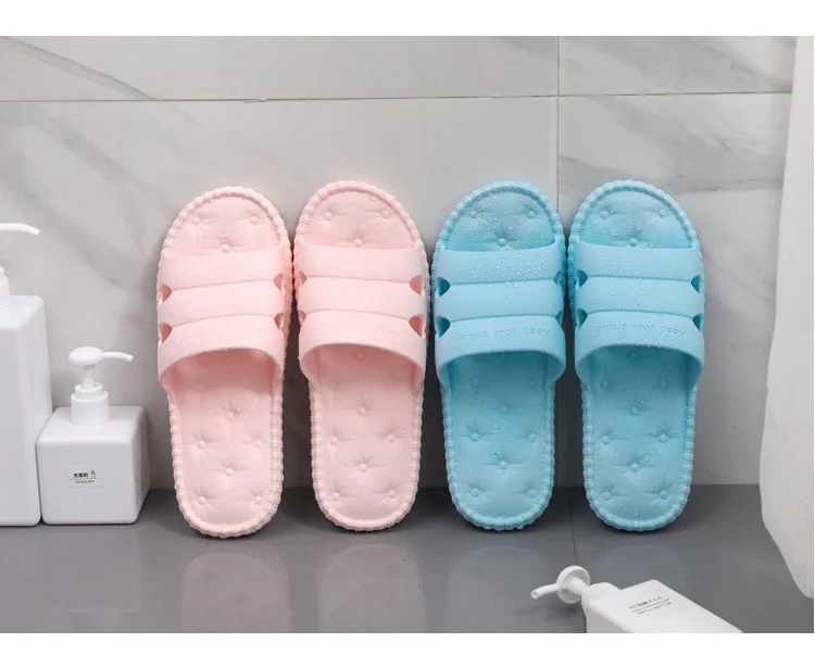 Японские Нескользящие домашние тапочки; женские летние новые домашние сандалии на мягкой подошве для ванной