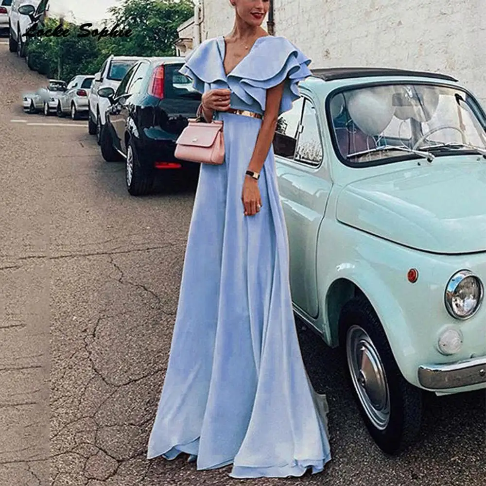 1pcs High waist Ladies Plus size Sexy party dresses 2019 Summer cotton blend Splicing Ruffles Long Dress women's Skinny Dress 1pcs High waist Ladies Plus size Sexy party dresses 2019 Summer cotton blend Splicing Ruffles Long Dress women's Skinny Dress