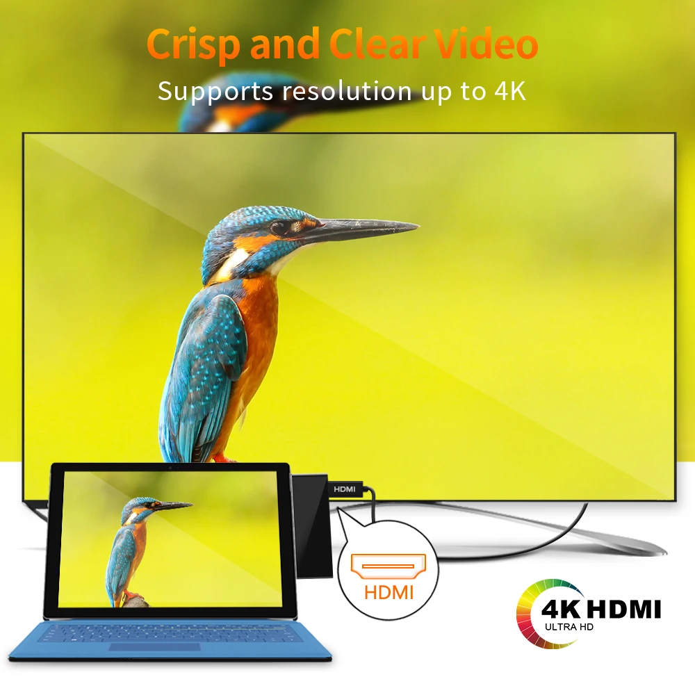  Rocketek HUB 4K HDMI y usb 30 lector de tarjetas/1000 Mbps Ethernet Gigabit adaptador para SD/TF mi