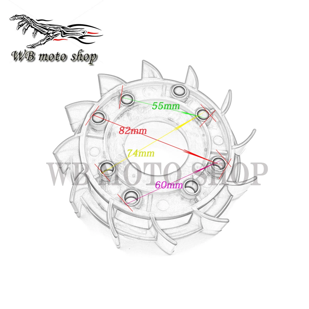 GY6 50cc 125cc 150cc высокопроизводительный гоночный охлаждающий вентилятор для 139QMB 152QMI