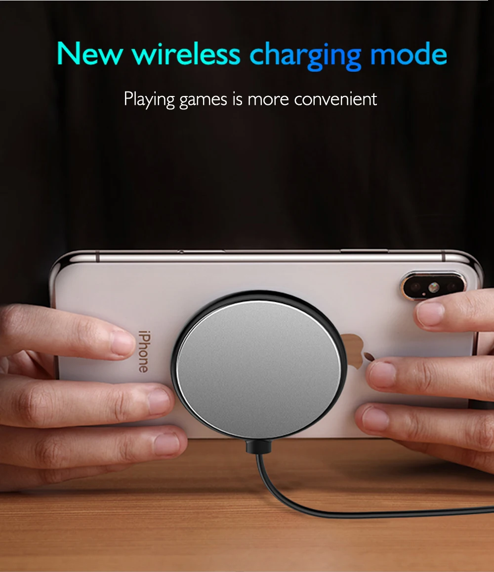 Ascromy Suction Cup Fast QI Wireless Charger Pad Stand For Samsung S9 S8 Note 9 iPhone XS Max X XR 8 Plus Car Induction Charging (4)