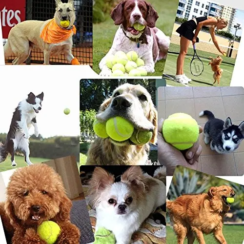 4 шт./упак. 6 см теннисный мяч гигантский Pet игрушка, теннисный мяч жевательная игрушка для собаки Подпись Мега Джамбо детский мячик на открытом воздухе товары для домашних животных