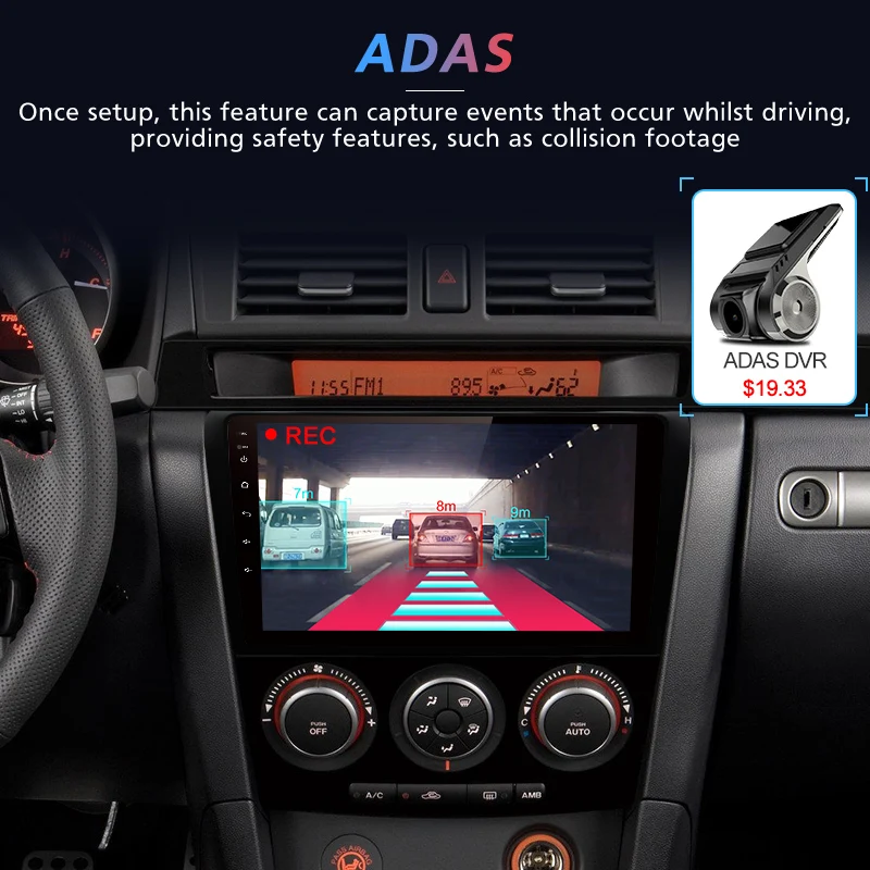 Cheap Junsun V1 2G+32G Android 9.0 DSP Car Radio Multimedia Video Player For Mazda 3 2004-2009 Mazda3 Navigation GPS 2 din DVD 4